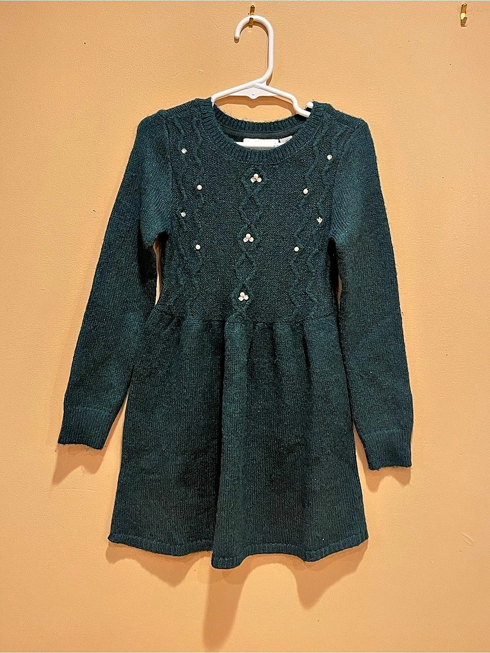 The Children’s Place Green Sweater Dress Size 5/6 NWT